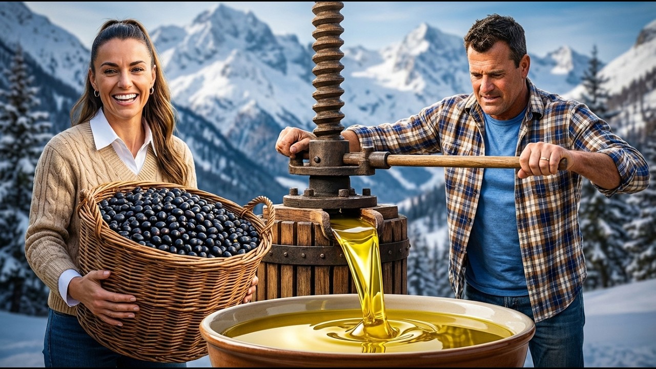 How we make Olive Oil in a Traditional way by hand || Faraway Life #youtube