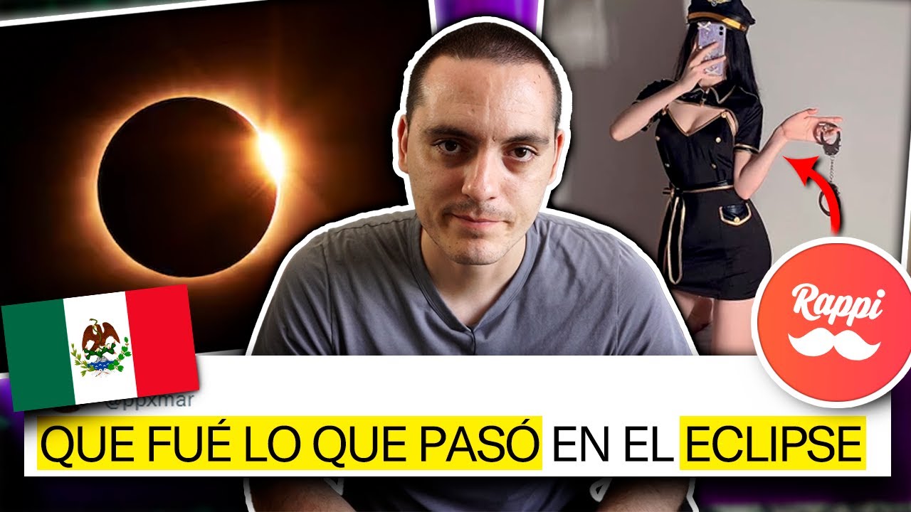 Esto es lo que SUCEDIÓ durante el ECLIPSE!!💀 y un INFLUENCER es rechazada🥵 por un RAPPI en DIRECTO