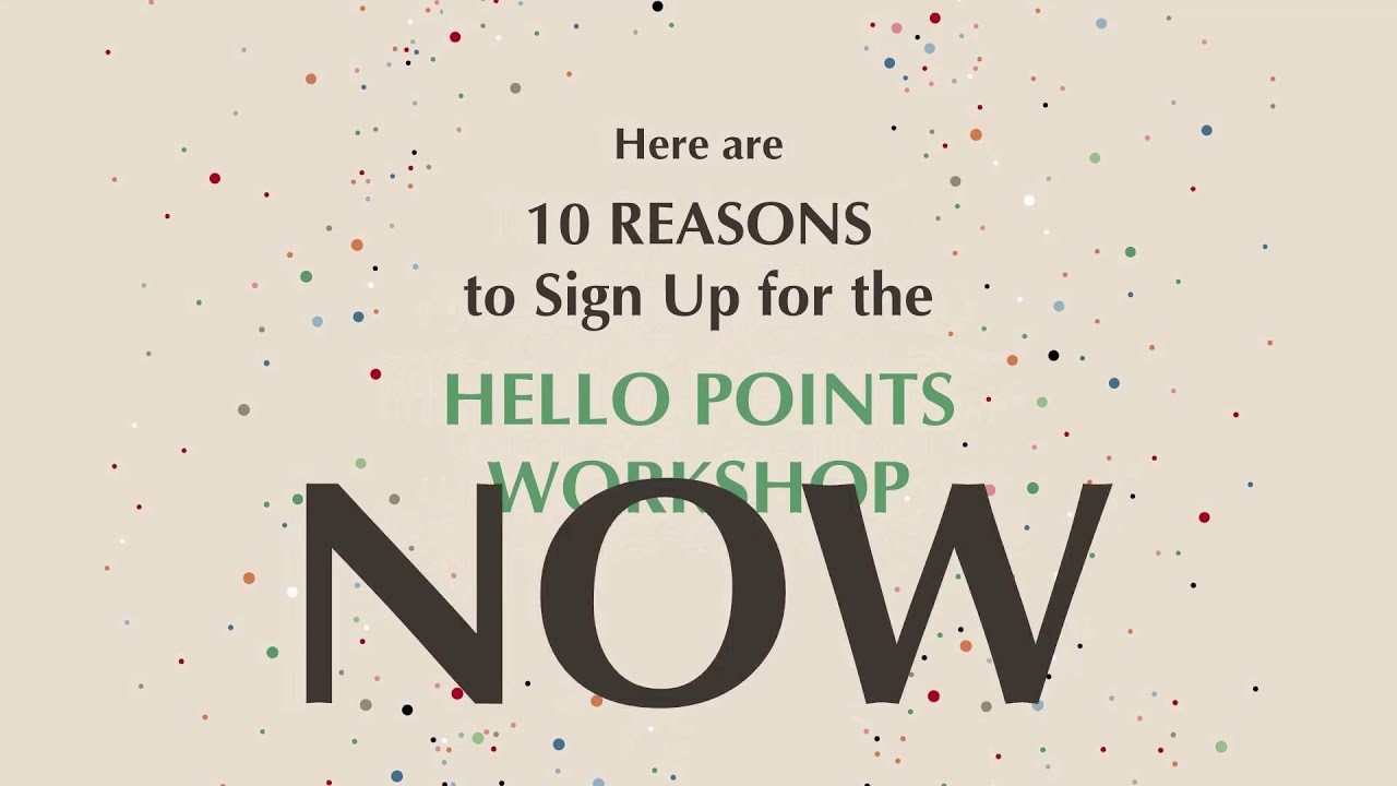 10 Reasons to join the Hello Points Workshop this 2021 - YouTube