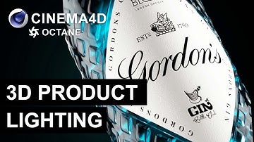 Procedural 3D Bottle Modeling in C4D & Octane Render