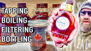 Making Maple Syrup At Home From Start To Finish - Every Step From Tap To Bottle | How To Make It