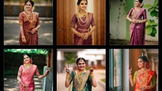 So beautiful Kerala wedding saree images | Latest Kerala marriage saree ideas |Kerala Vivaham sarees screenshot 3