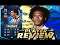 91 TEAM OF THE SEASON MOMENTS CUADRADO PLAYER REVIEW! - TOTS - FIFA 23 Ultimate Team