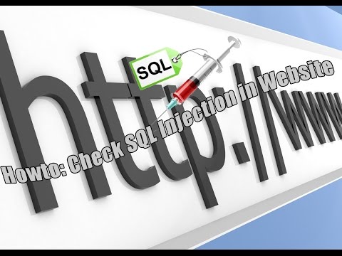Howto: Check SQL Injection in Website