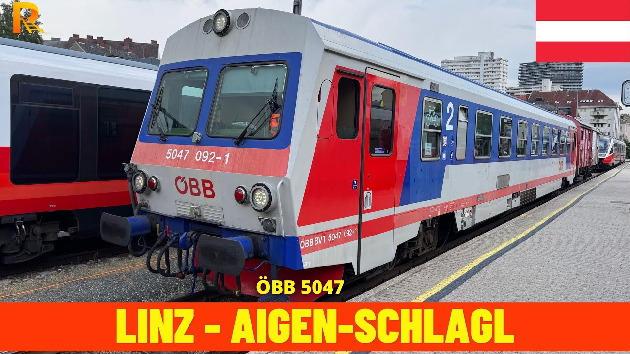 Cab Ride Linz Urfahr - Aigen-Schläg (Mühlkreisbahn, ÖBB, Austria, May 2025) train driver's view 4K