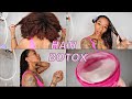 I TRIED " HAIR BOTOX" ON MY NATURAL HAIR.. I CAN'T BELIEVE MY RESULTS|FT. NUTREE COSMETICS