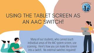 AAC Access:  Using the Screen as a Switch - NovaChat