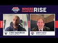 Chris Markwood Talks with Andy Katz Prior to 2025 #AEPlayoffs Championship