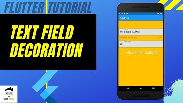 TextField Decoration | TextField Controller | Flutter tutorial - 2