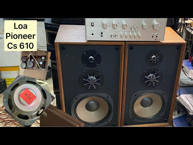 ヴィンテージ❗️Pioneer CS-610 (25-717Fウーハー)2個 2026年最新】Yahoo!オークション -fスピーカー(パイオニア)の中古品