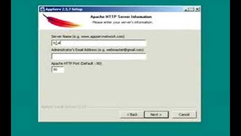 Cara install APPSERV
