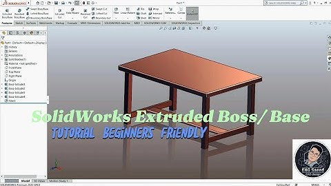 SOLIDWORKS Extruded Boss/Base Command Tutorial | 3D CAD Modeling for Beginners.