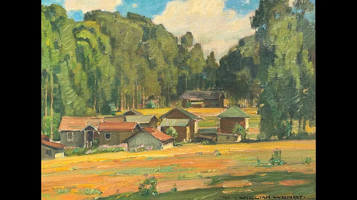 William Wendt (1865-1946)-A German-born American l...