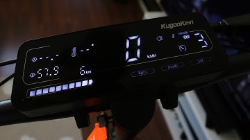 KugooKirin G3 - Display, Settings & Functions