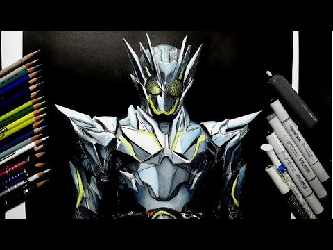 仮面ライダーゼロワンメタルクラスタホッパーを描いてみた 色鉛筆 Youtube