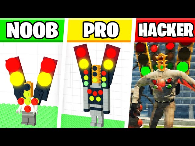 LEGO Upgraded G-Man Toilet 4.0 : Noob, Pro, HACKER! / (Skibidi Toilet) 