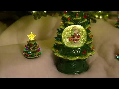 Mr. Christmas Set of 3 Mini Nostalgic Ceramic Christmas Trees