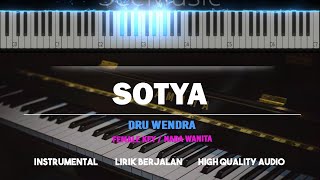 SOTYA ( Karaoke Akustik Piano - FEMALE KEY ) - DRU WENDRA