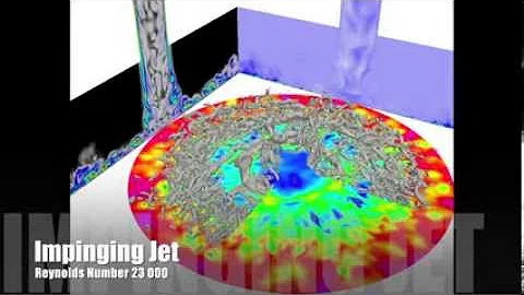 Large eddy simulation of an impinging jet at Reynolds number 23 000 with conjugate heat transfer