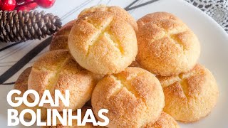 Goan Bolinhas | Semolina and Coconut Cookies | Christmas Sweets | Bolinhas | Bolina