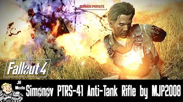 Fallout 4 Mod Showcase: Modular Simonov PTRS-41 Anti-Tank Rifle by MJP2008