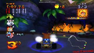 Crash Nitro Kart Playstation 2 gameplay