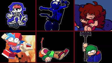 ALL GAME OVERS SCREEN - FNF: Vs Dave: Dimensional Deep End