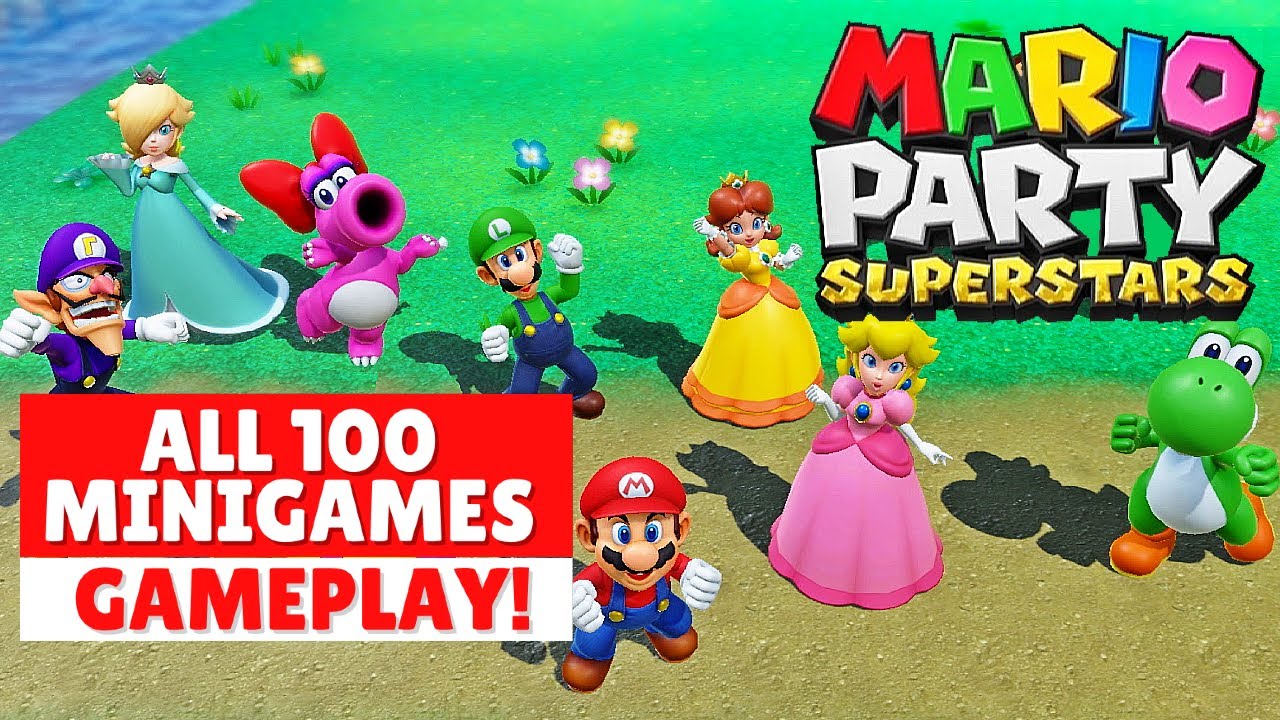 Mario Party Superstars All 100 Minigames Gameplay Trailer Reveal マリオパーティ スーパースターズ 100種類のミニゲーム ゲームプレイ Youtube