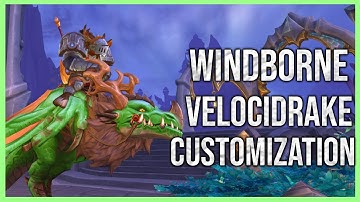 Dragonflight Windborne Velocidrake Dragon Mount Customization Alpha