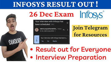 Infosys Result Out 26 Dec | Infosys Interview Preparation with Resources| Infosys Interview Date