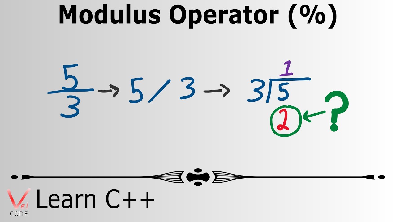 modulus operator คือ  2022 New  Learn Programming with C++ - Modulus Operator