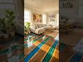 Walnut Planks Turquoise Resin River Floor 🌊