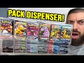 WHAT IS THIS?! Opening a 300 Pack Pokemon Card Dispenser!