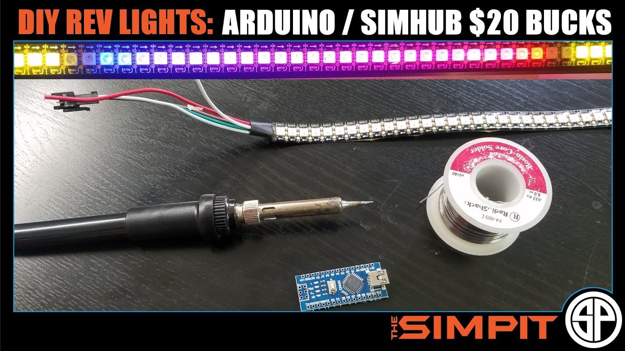 How To: $20 Dollar DIY Rev Lights - Arduino / SimHub - YouTube