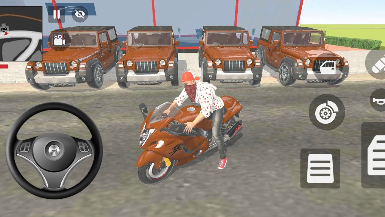 🤑😍 Franklin order by 4️⃣ Mahindra Thar and yama bike 💥 Indian Showroom⚡️Indian Theft Auto Simulator 