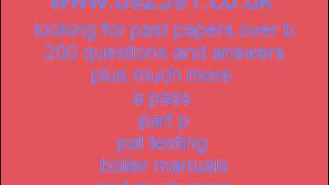 Electrical Inspection and Testing new 2012