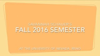Fall 2016 Semester at the University of Nevada, Reno