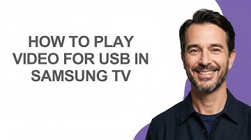 How to Play Video for Usb In Samsung Tv - KevinHowTo