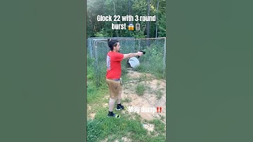 Glock 22 with 3 round burst mag dump (rare) #glock #trending #viral #shorts #guns