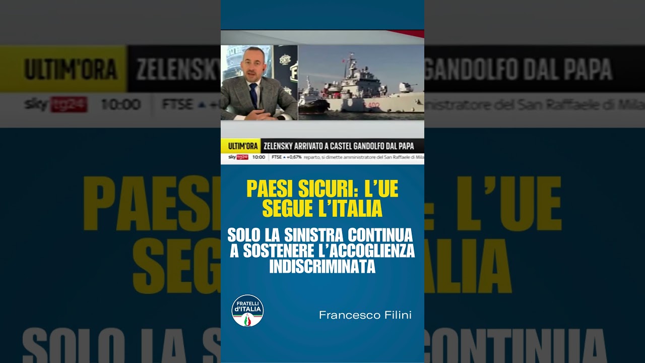 Start - Sky Tg 24 - Paesi sicuri: l'UE segue l'Italia