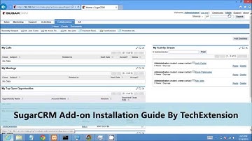 SUGARCRM Addon Installation  Guide By Techextension