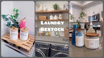 20 minutes of Random Restocking | Laundry restock and organizing Asmr | TikTok satisfying