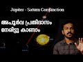 800 വർഷത്തിന് ശേഷം നേരിട്ട്  ഒരു അവസരം| Jupiter- Saturn Conjunction