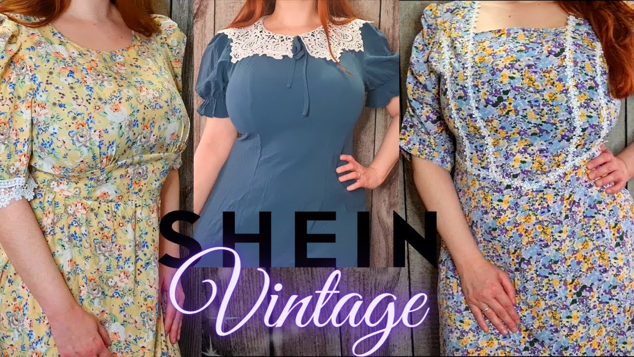 Abiti VINTAGE che SCOPERTA!! un haul di shein diverso dal solito. - YouTube