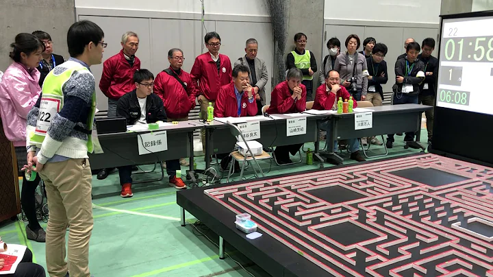 2019 Japan halfsize micromouse 1st prize- Fantom2nd search run, by 松井 祐樹