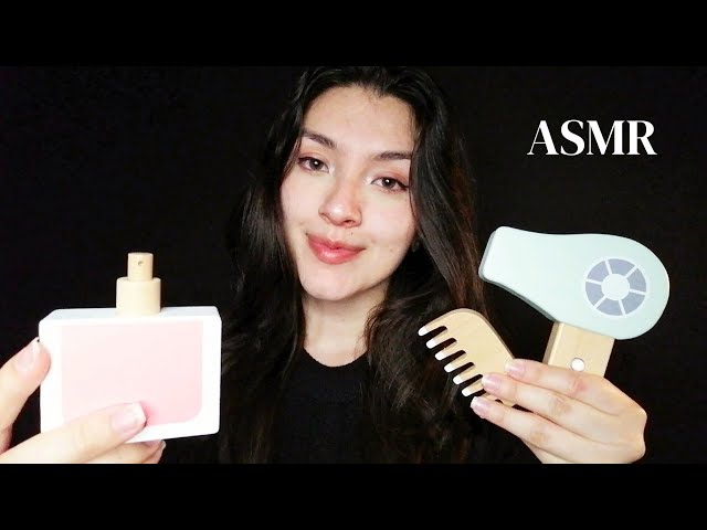 ASMR Atención personal con SET de MADERA✨ Cabello y Skin care