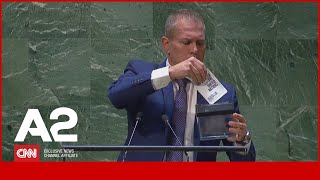 OKB &#39;njeh&#39; Palestinën! Ambasadori i Izraelit gris Kartën e Kombeve të Bashkuara