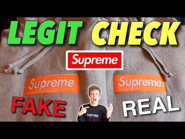 SUPREME BOX LOGO HOODIE LEGIT CHECK! *EASY METHODS* REAL VS FAKE