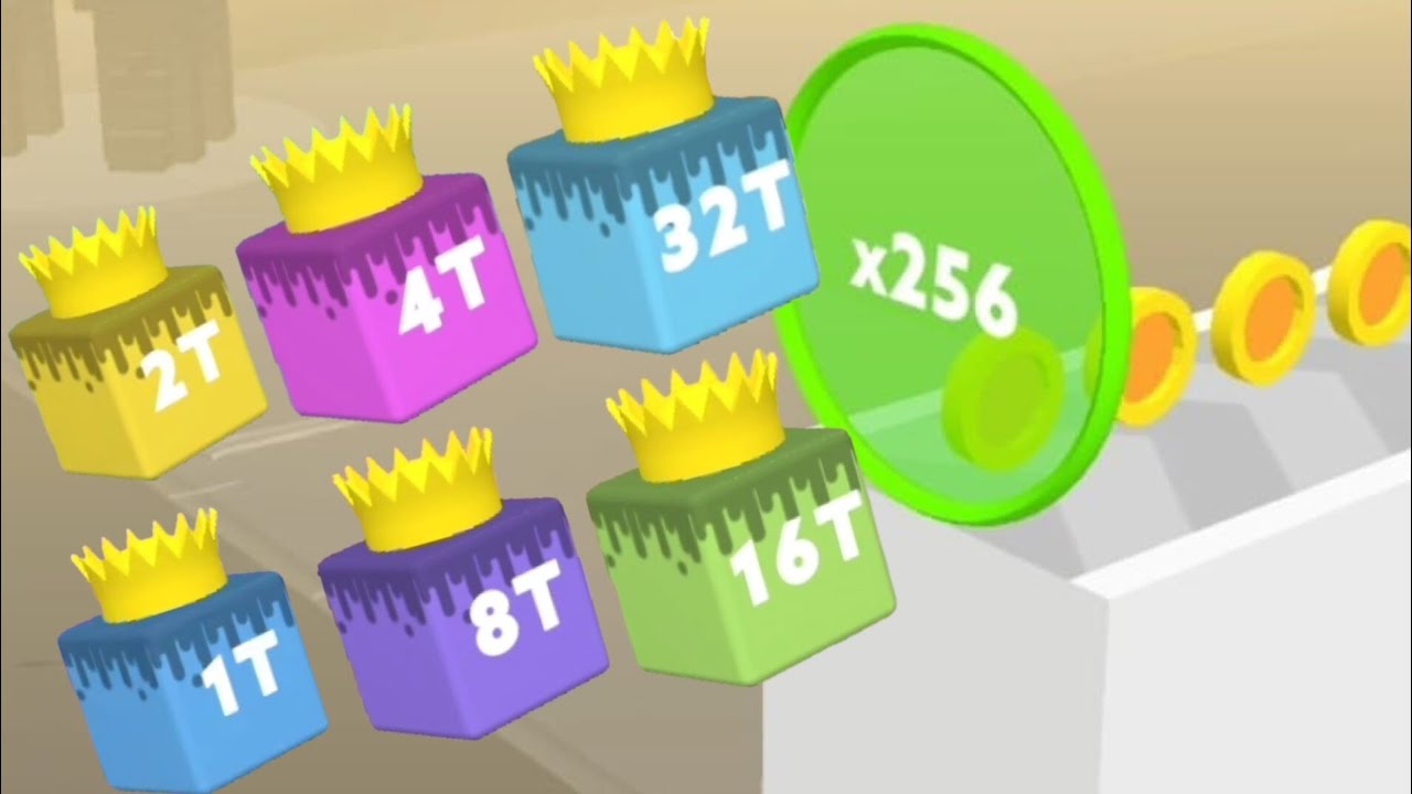 Happy Cubes 2048 - Cube Journey from 1T to 32T!