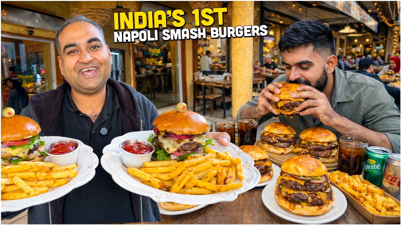 Tried CELEBRITIES' Favorite Indian Street Food 500+ Smash Burgers, Eggless Brioche Shokupan Sando ++